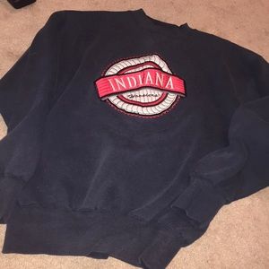 Vintage IU Hoosiers Small navy crewneck sweatshirt